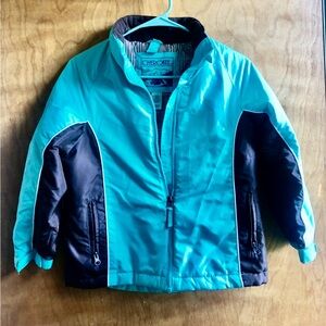 Young girls jacket coat size X6 Cherokee brand zippered front fitted back